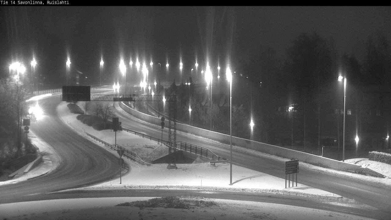 Weather Camera Image Väg 14 Nyslott, Ruislahti, Savonlinna, Etelä-Savo