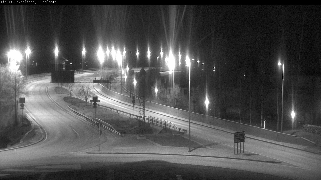 Weather Camera Image Väg 14 Nyslott, Ruislahti, Savonlinna, Etelä-Savo