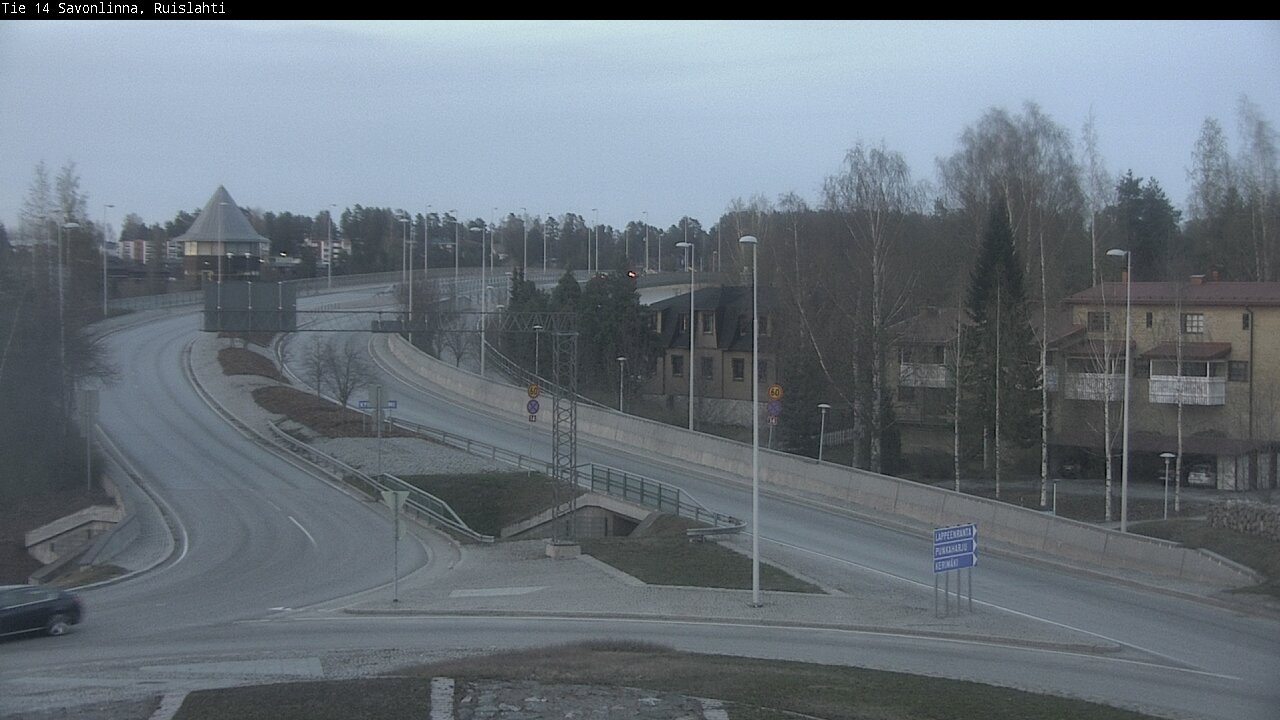 Weather Camera Image Väg 14 Nyslott, Ruislahti, Savonlinna, Etelä-Savo