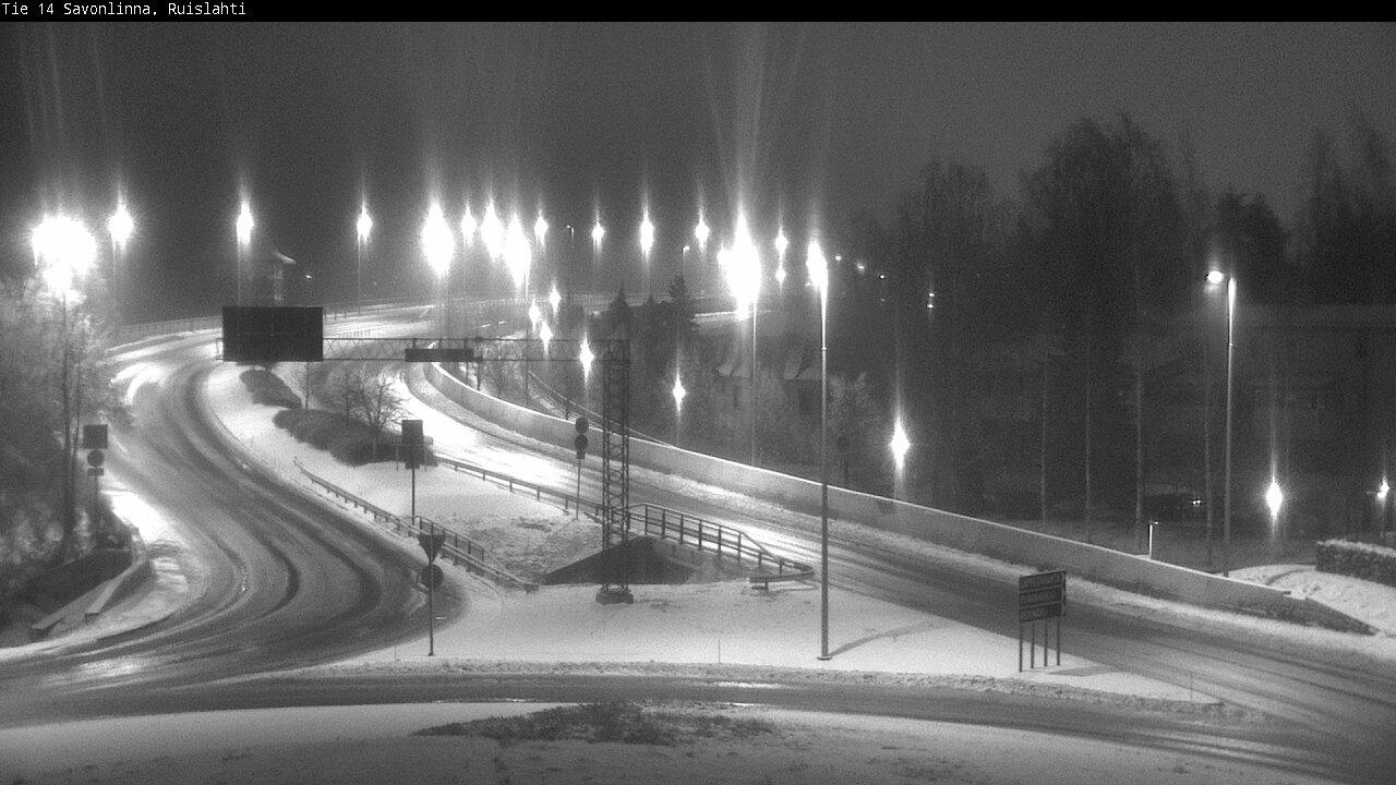 Weather Camera Image Väg 14 Nyslott, Ruislahti, Savonlinna, Etelä-Savo