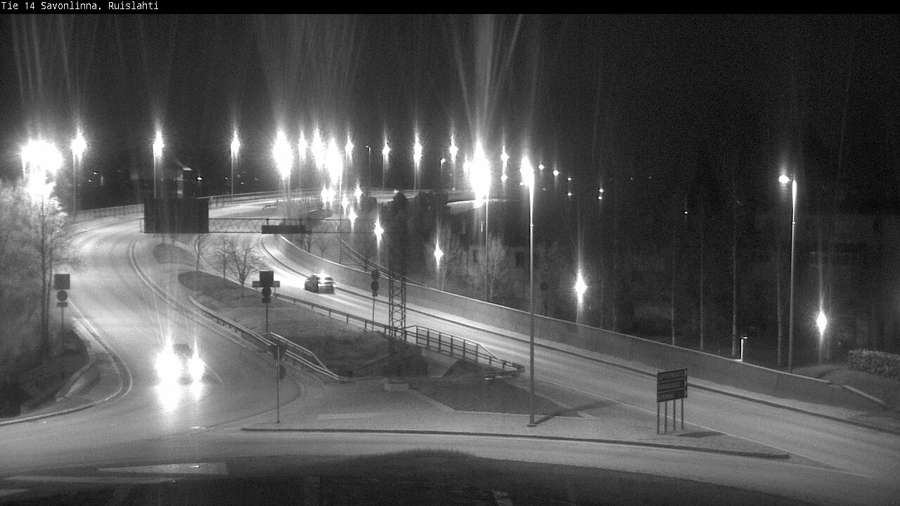 Weather Camera Image Väg 14 Nyslott, Ruislahti, Savonlinna, Etelä-Savo