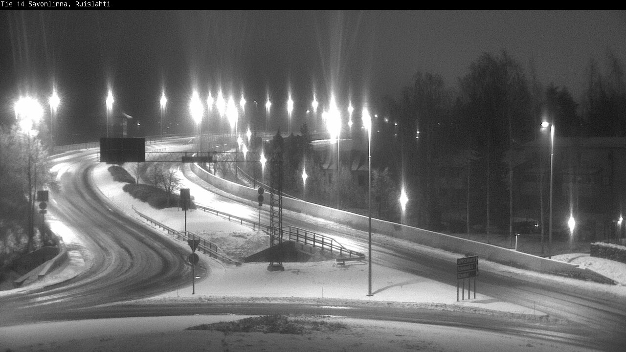 Weather Camera Image Väg 14 Nyslott, Ruislahti, Savonlinna, Etelä-Savo