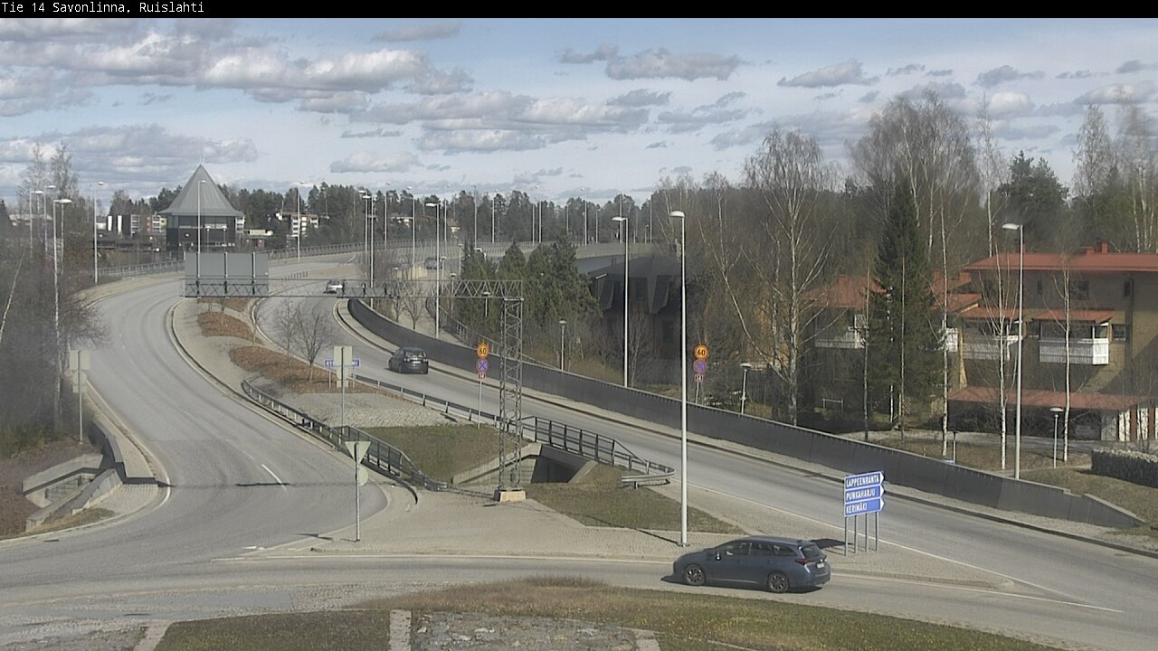 Weather Camera Image Väg 14 Nyslott, Ruislahti, Savonlinna, Etelä-Savo