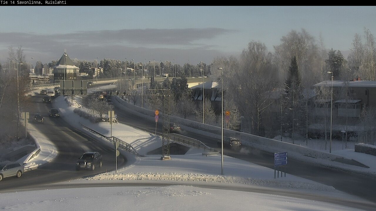 Weather Camera Image Road 14 Savonlinna, Ruislahti, Savonlinna, Etelä-Savo