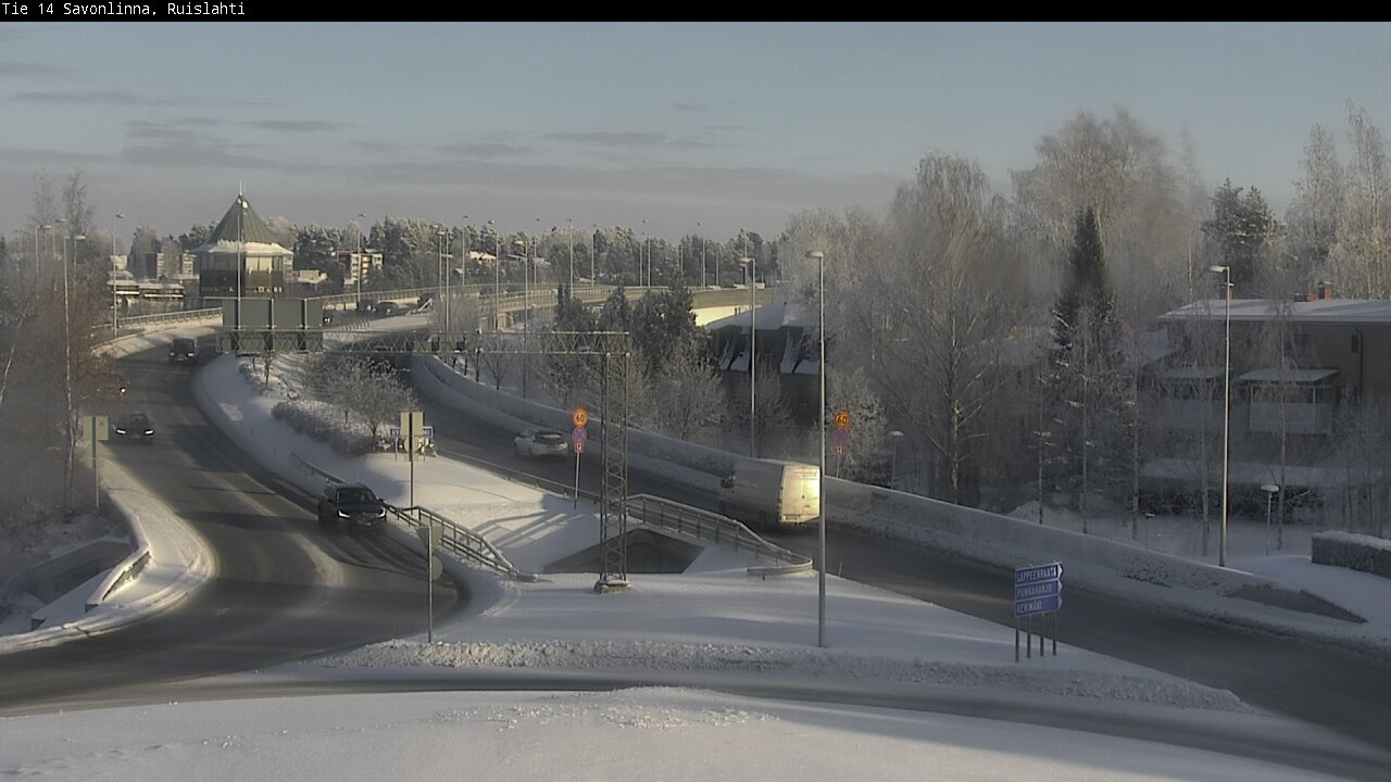 Weather Camera Image Road 14 Savonlinna, Ruislahti, Savonlinna, Etelä-Savo