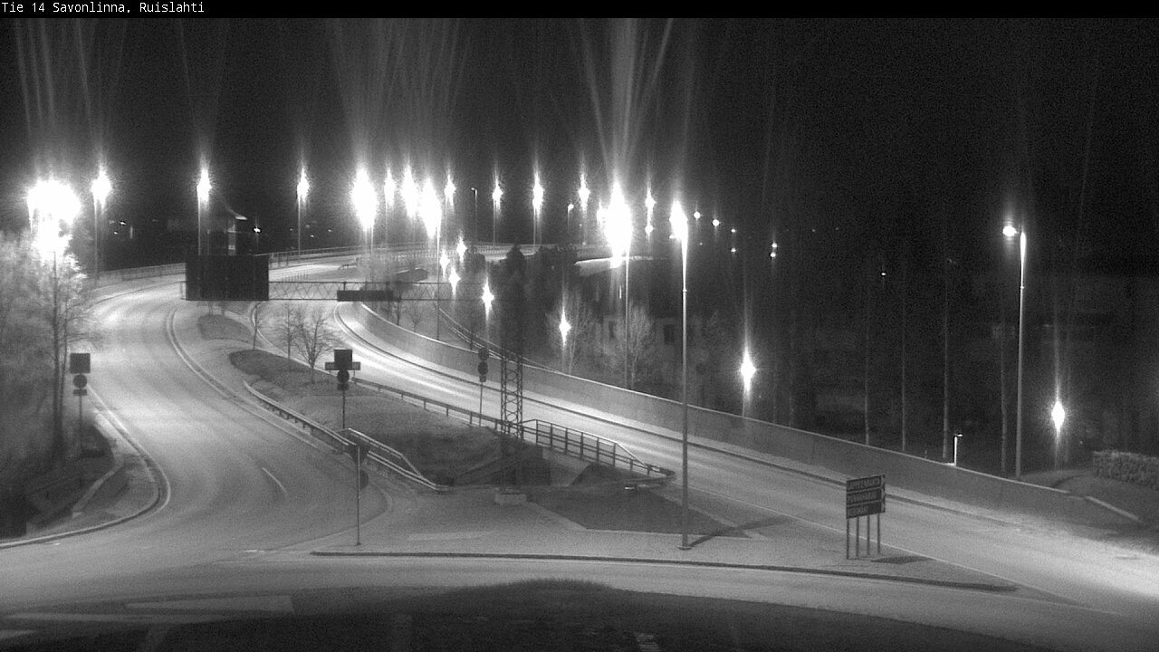 Weather Camera Image Väg 14 Nyslott, Ruislahti, Savonlinna, Etelä-Savo