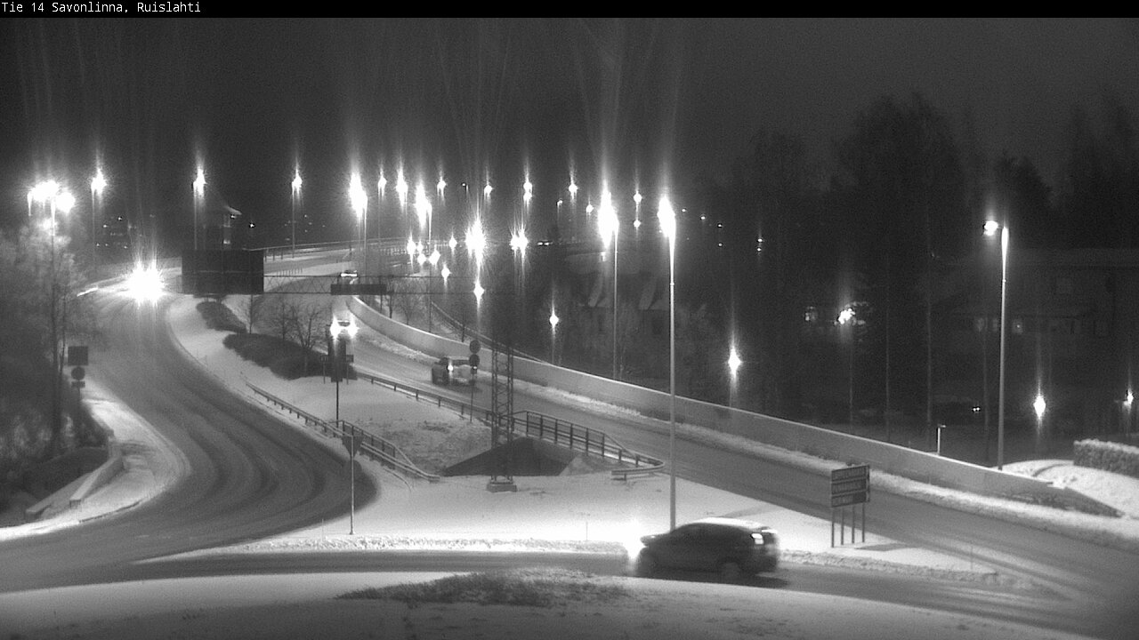 Weather Camera Image Väg 14 Nyslott, Ruislahti, Savonlinna, Etelä-Savo