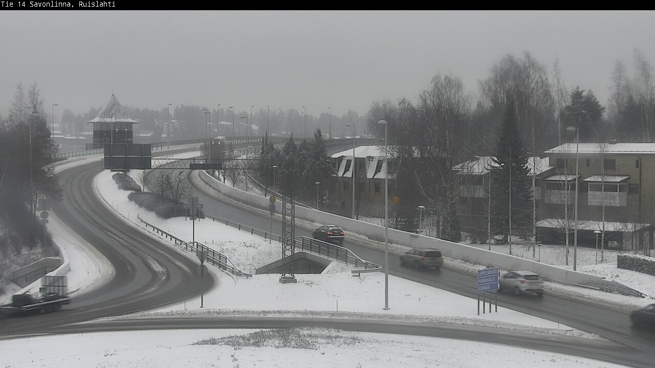 Weather Camera Image Väg 14 Nyslott, Ruislahti, Savonlinna, Etelä-Savo