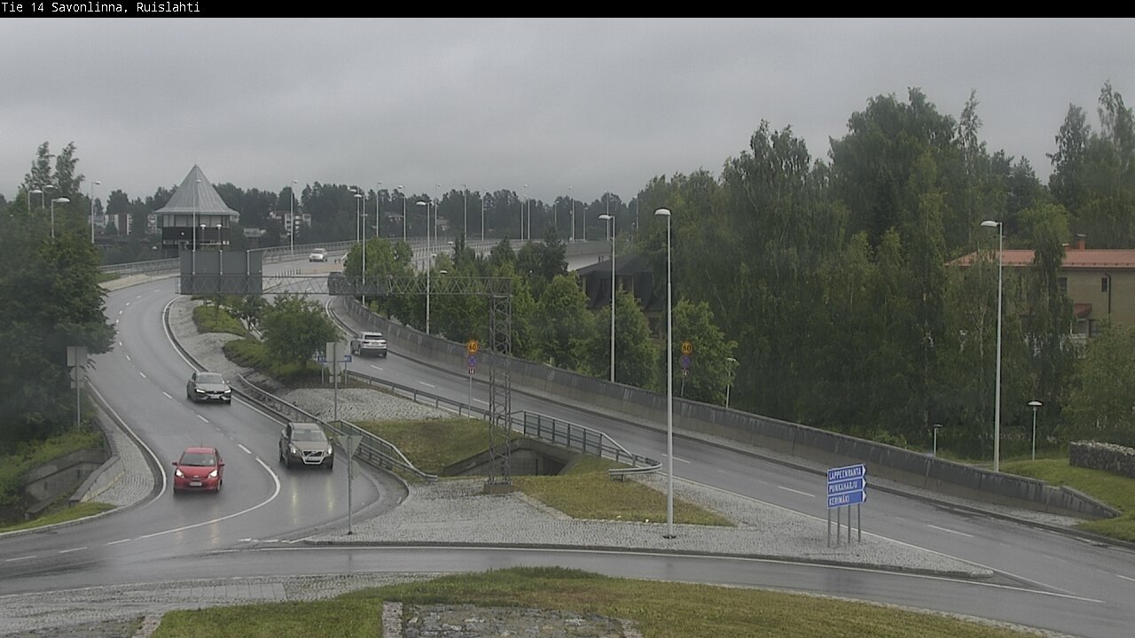 Weather Camera Image Väg 14 Nyslott, Ruislahti, Savonlinna, Etelä-Savo