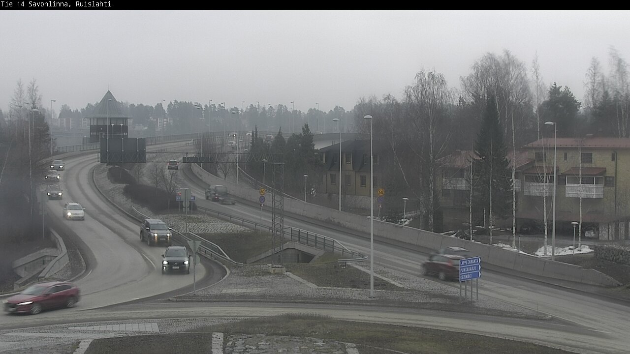 Weather Camera Image Väg 14 Nyslott, Ruislahti, Savonlinna, Etelä-Savo