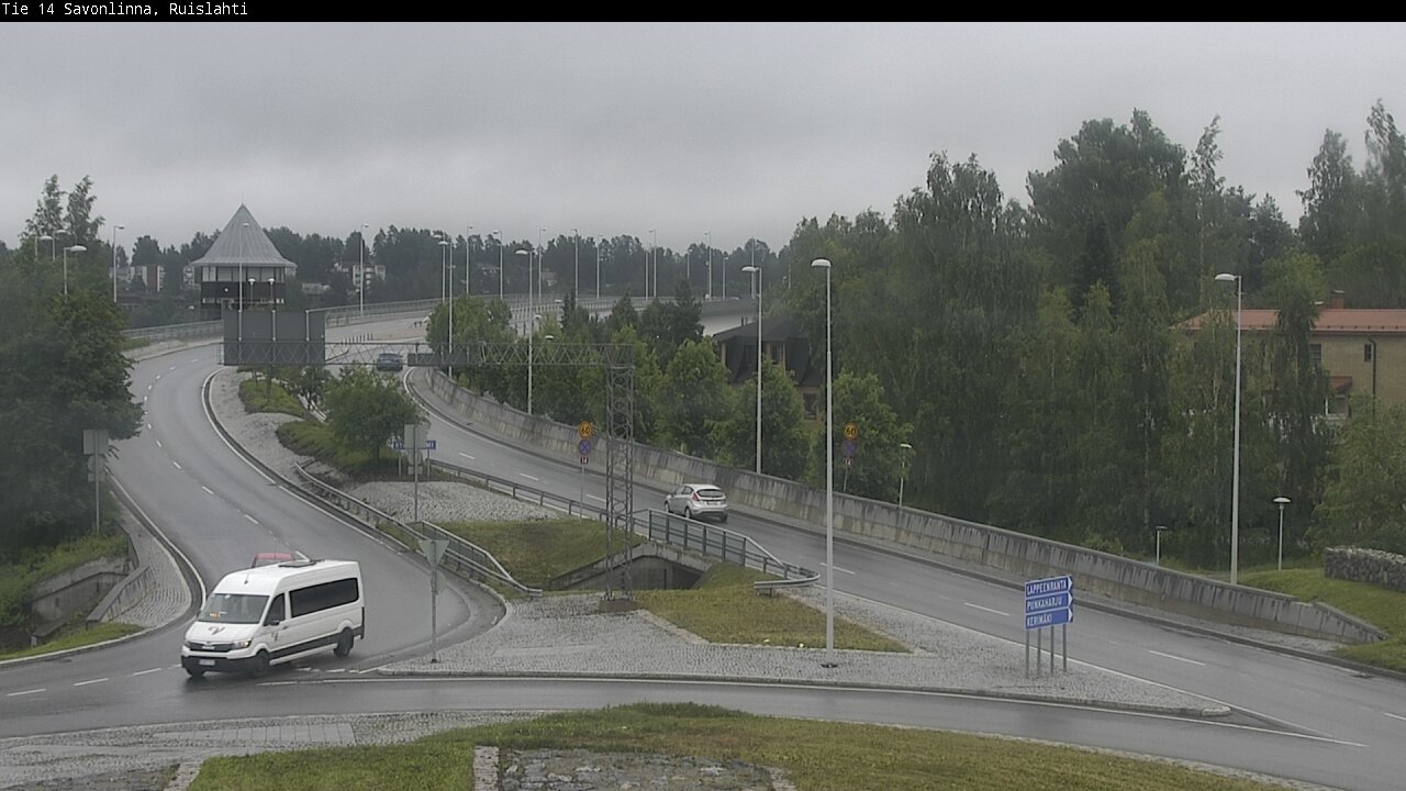 Weather Camera Image Väg 14 Nyslott, Ruislahti, Savonlinna, Etelä-Savo