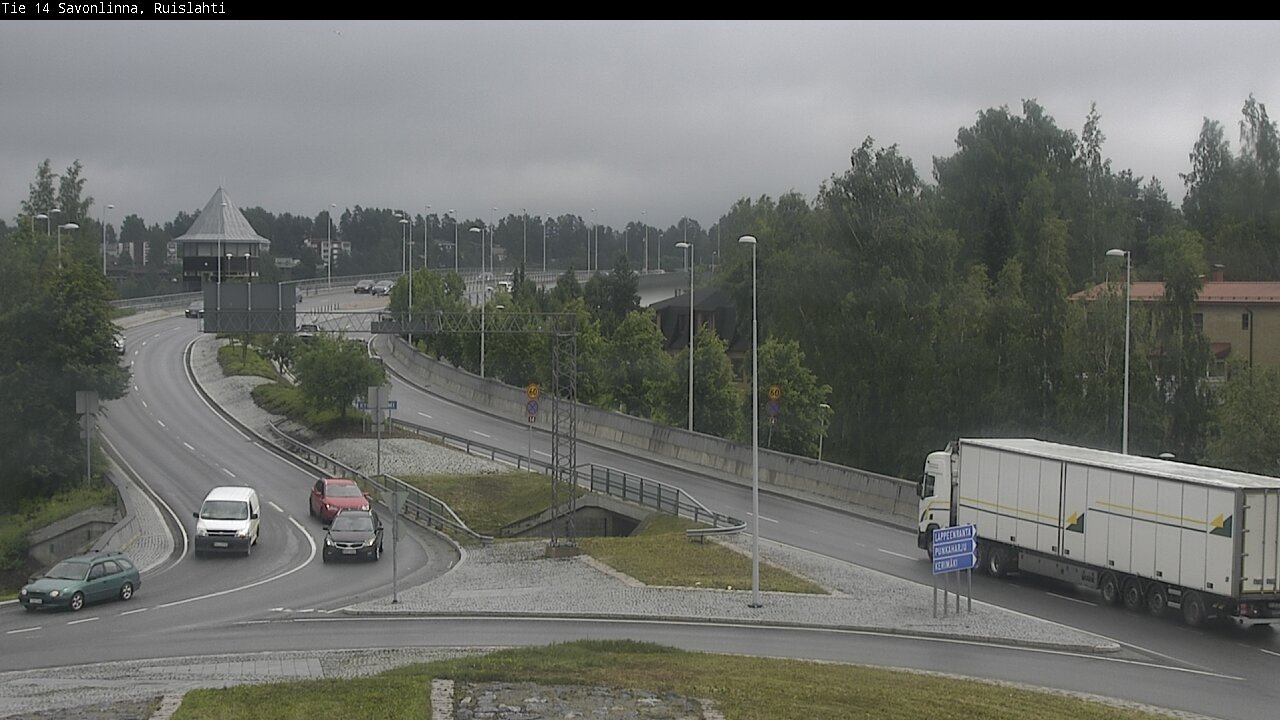 Weather Camera Image Väg 14 Nyslott, Ruislahti, Savonlinna, Etelä-Savo