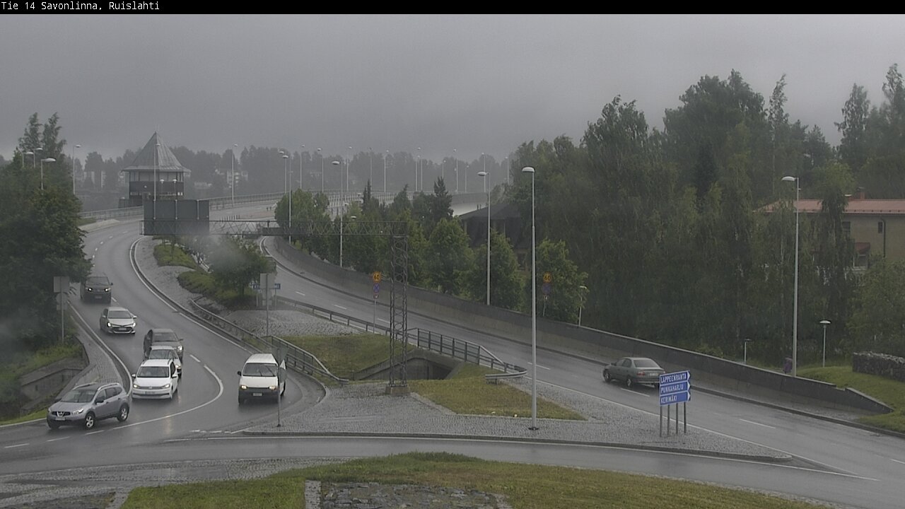 Weather Camera Image Väg 14 Nyslott, Ruislahti, Savonlinna, Etelä-Savo