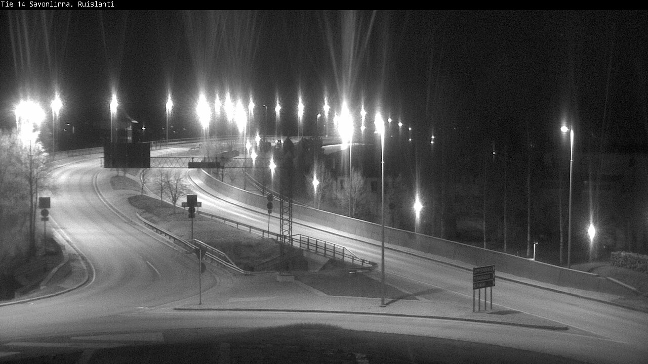 Weather Camera Image Väg 14 Nyslott, Ruislahti, Savonlinna, Etelä-Savo