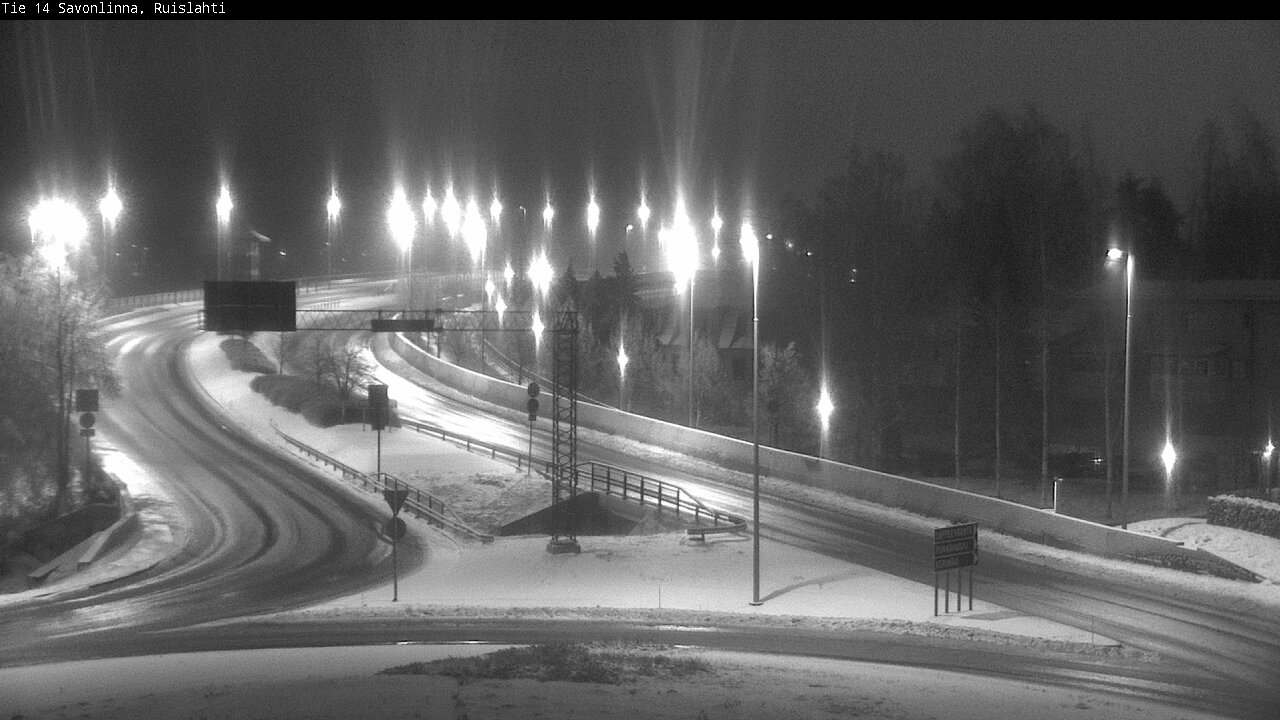 Weather Camera Image Väg 14 Nyslott, Ruislahti, Savonlinna, Etelä-Savo