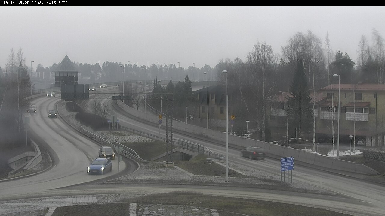 Weather Camera Image Väg 14 Nyslott, Ruislahti, Savonlinna, Etelä-Savo