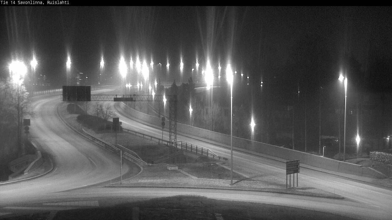 Weather Camera Image Road 14 Savonlinna, Ruislahti, Savonlinna, Etelä-Savo