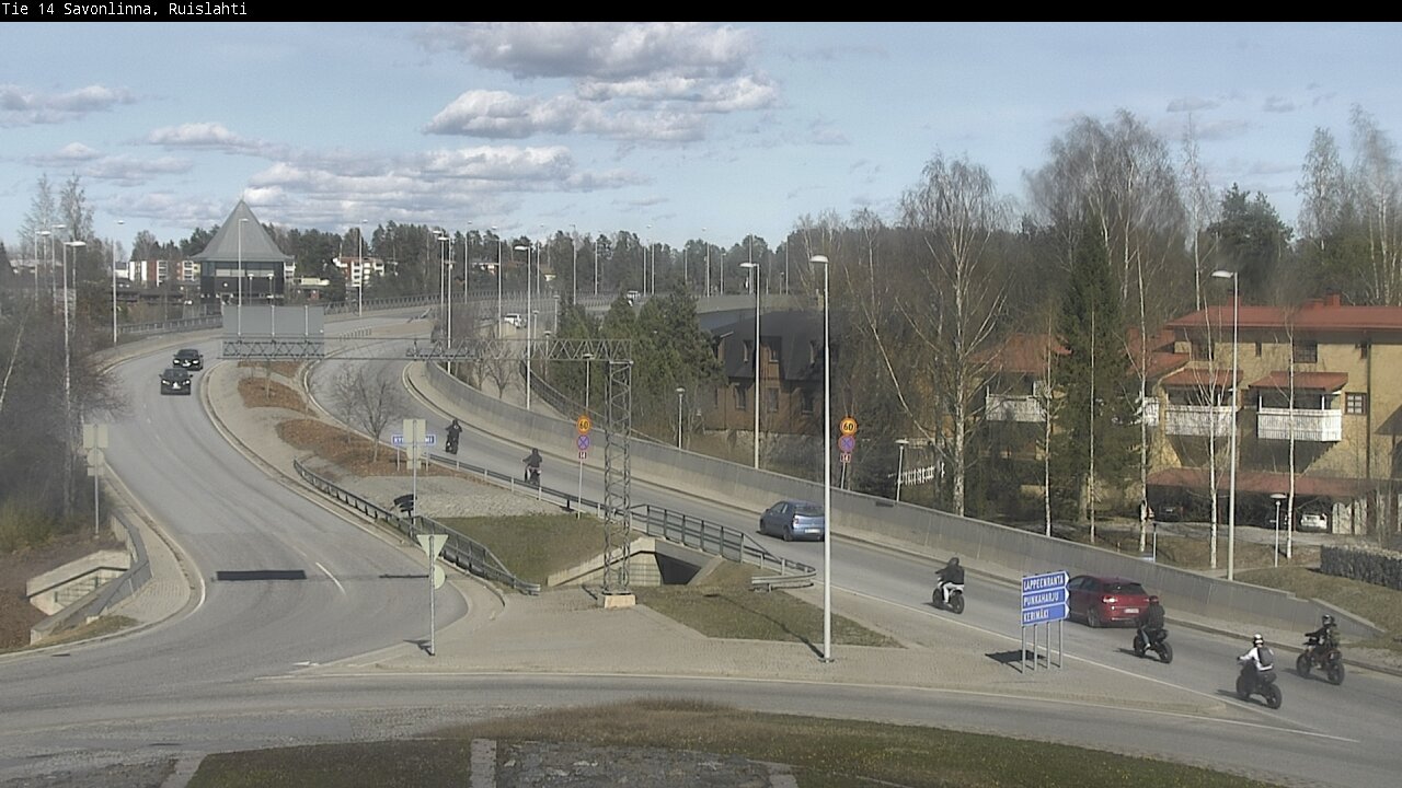 Weather Camera Image Väg 14 Nyslott, Ruislahti, Savonlinna, Etelä-Savo
