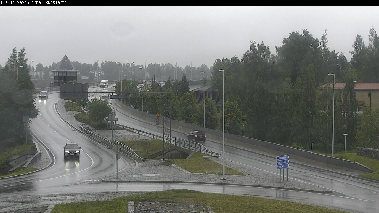 Weather Camera Image Väg 14 Nyslott, Ruislahti, Savonlinna, Etelä-Savo