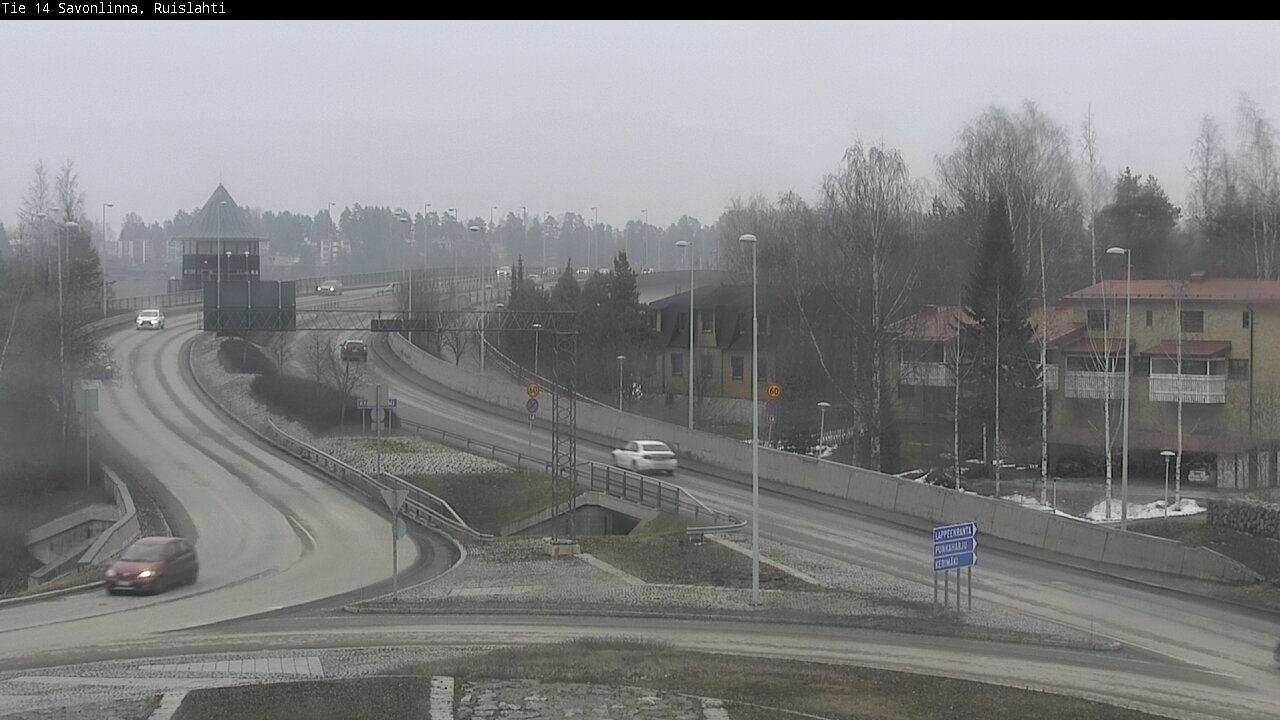 Weather Camera Image Väg 14 Nyslott, Ruislahti, Savonlinna, Etelä-Savo