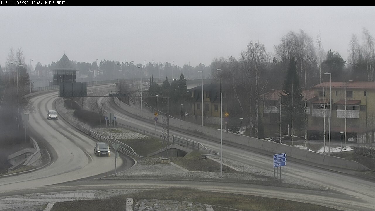 Weather Camera Image Väg 14 Nyslott, Ruislahti, Savonlinna, Etelä-Savo