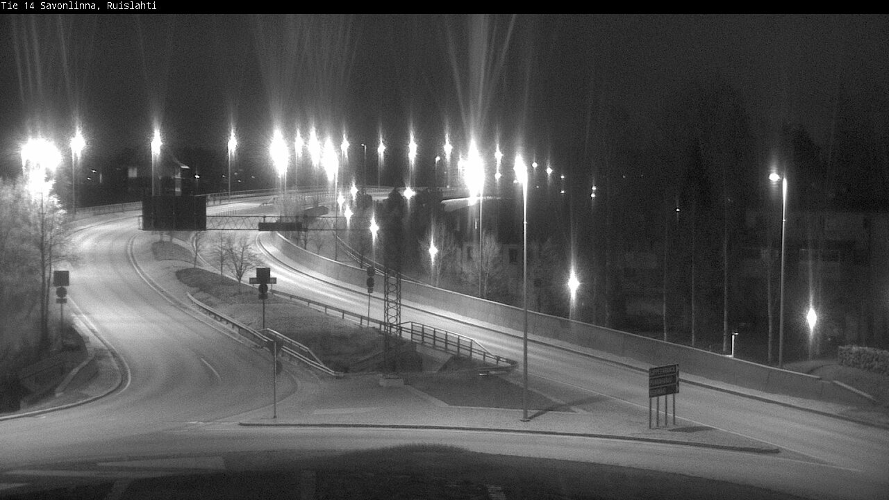 Weather Camera Image Väg 14 Nyslott, Ruislahti, Savonlinna, Etelä-Savo