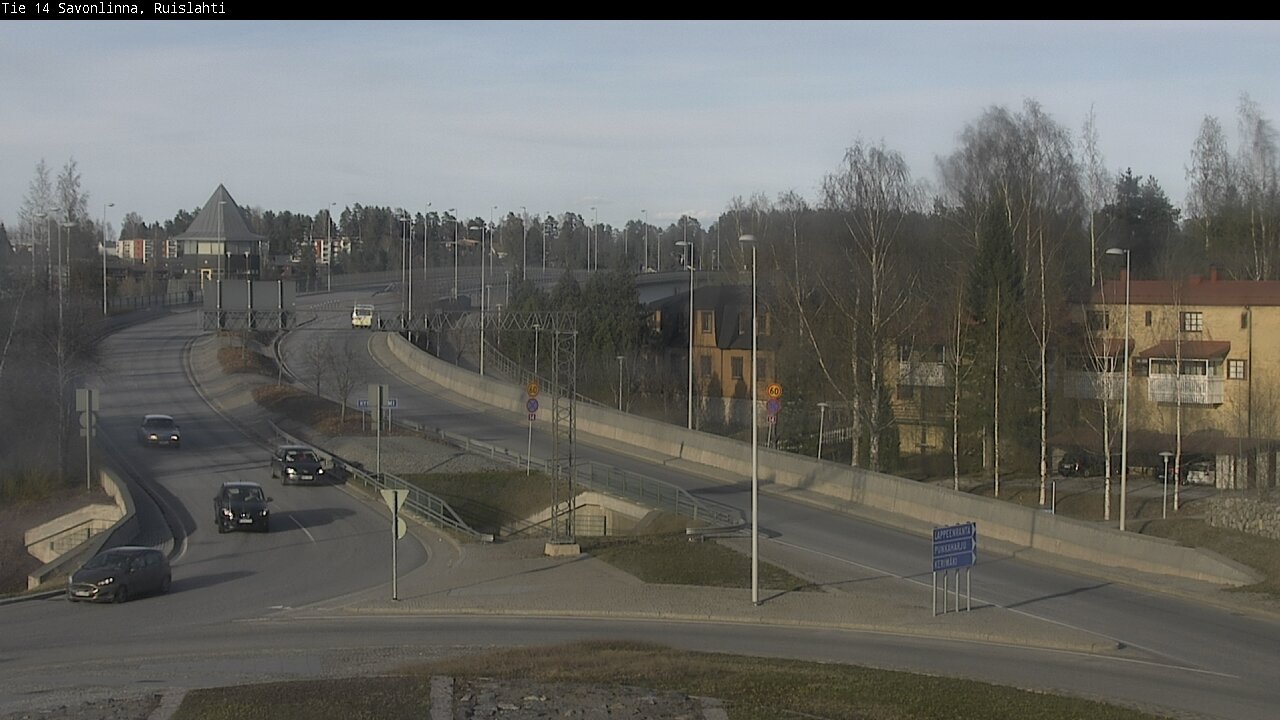 Weather Camera Image Väg 14 Nyslott, Ruislahti, Savonlinna, Etelä-Savo