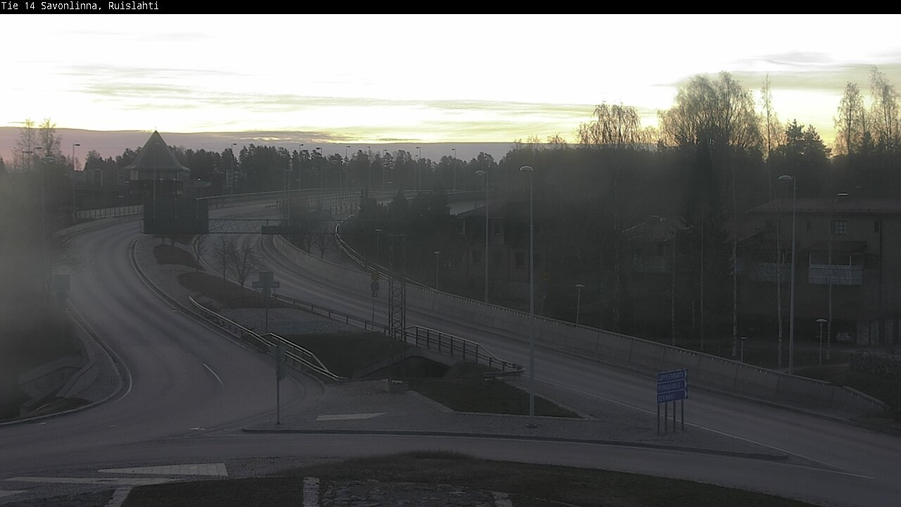Weather Camera Image Väg 14 Nyslott, Ruislahti, Savonlinna, Etelä-Savo