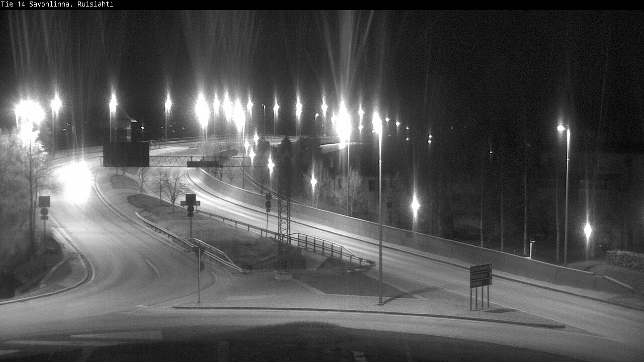 Weather Camera Image Väg 14 Nyslott, Ruislahti, Savonlinna, Etelä-Savo