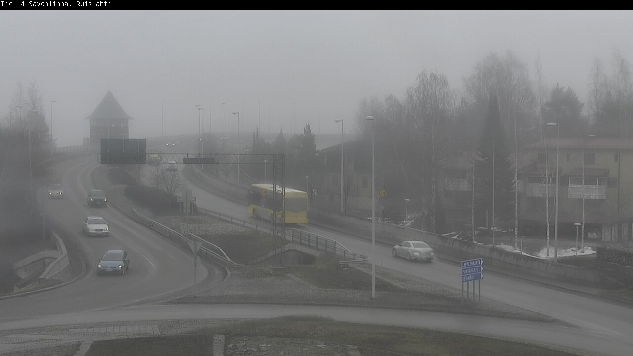 Weather Camera Image Väg 14 Nyslott, Ruislahti, Savonlinna, Etelä-Savo