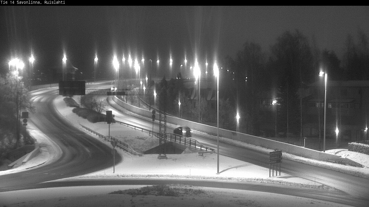 Weather Camera Image Väg 14 Nyslott, Ruislahti, Savonlinna, Etelä-Savo