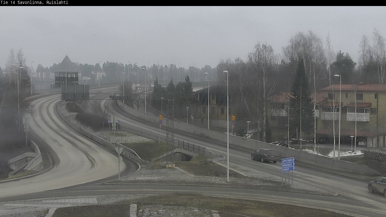 Weather Camera Image Väg 14 Nyslott, Ruislahti, Savonlinna, Etelä-Savo