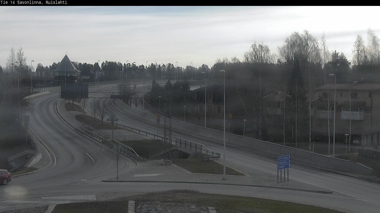 Weather Camera Image Väg 14 Nyslott, Ruislahti, Savonlinna, Etelä-Savo