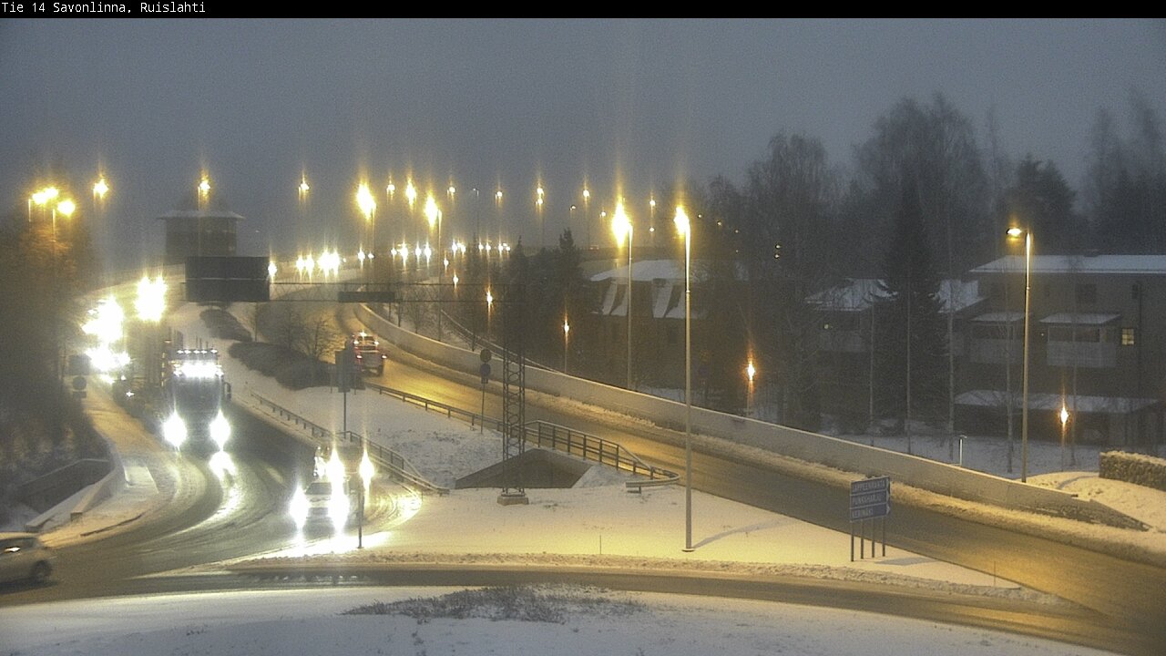 Weather Camera Image Väg 14 Nyslott, Ruislahti, Savonlinna, Etelä-Savo