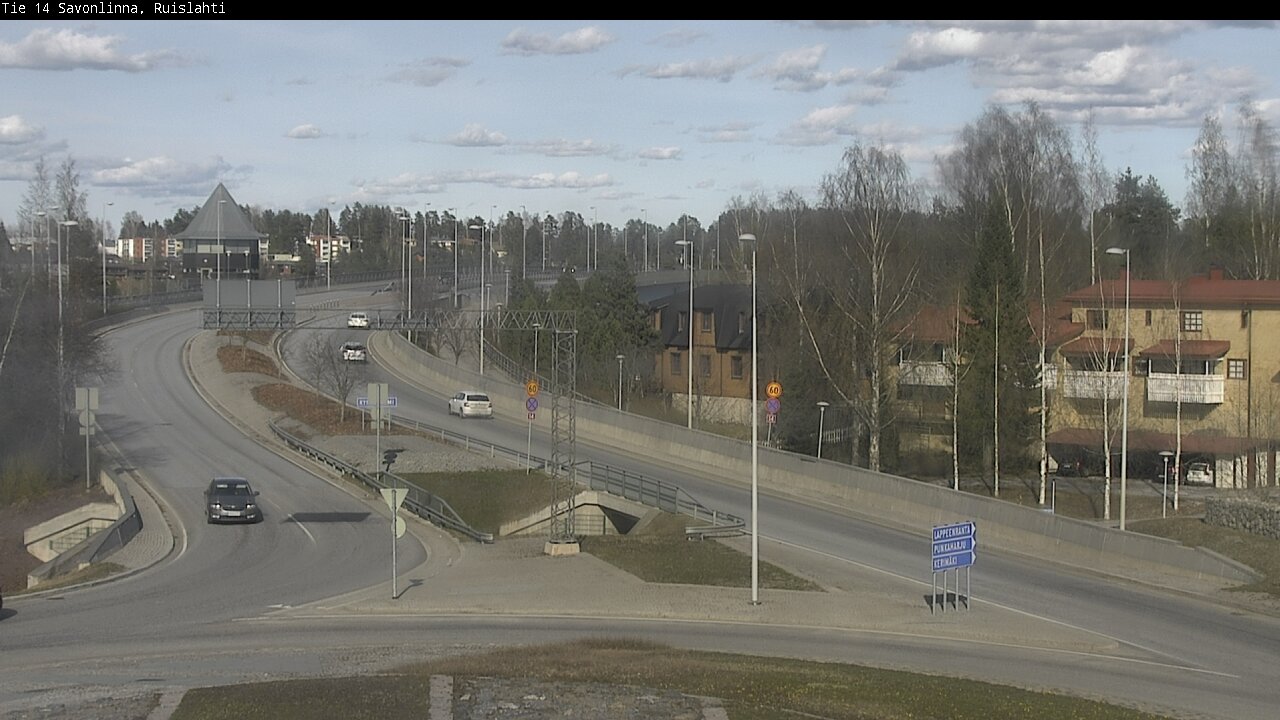 Weather Camera Image Väg 14 Nyslott, Ruislahti, Savonlinna, Etelä-Savo