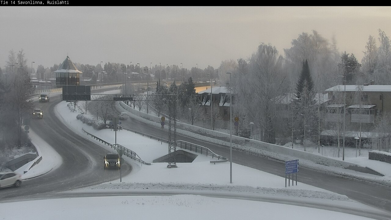 Weather Camera Image Road 14 Savonlinna, Ruislahti, Savonlinna, Etelä-Savo