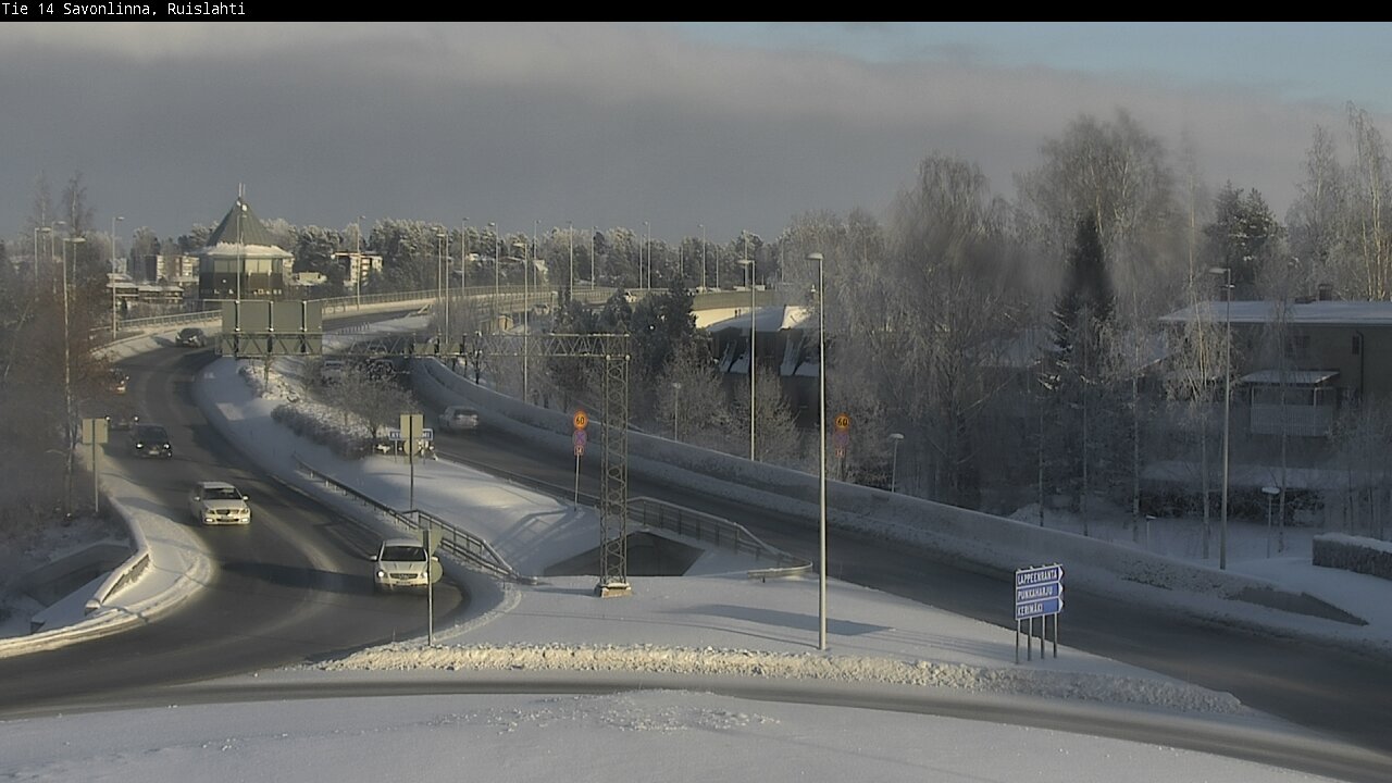 Weather Camera Image Road 14 Savonlinna, Ruislahti, Savonlinna, Etelä-Savo