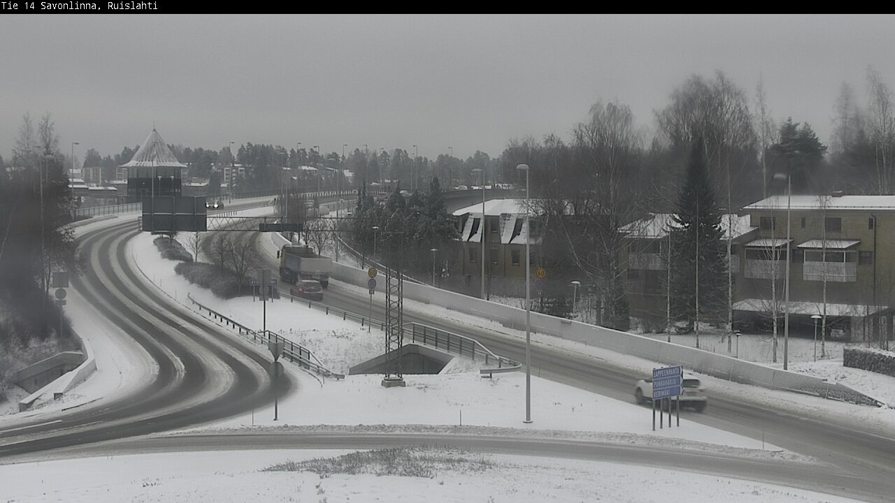Weather Camera Image Väg 14 Nyslott, Ruislahti, Savonlinna, Etelä-Savo