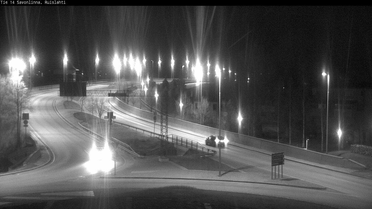 Weather Camera Image Väg 14 Nyslott, Ruislahti, Savonlinna, Etelä-Savo