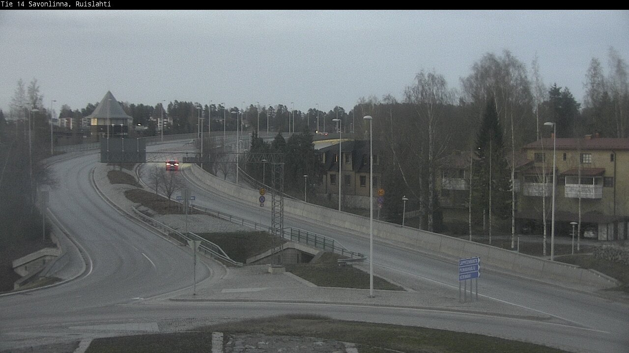 Weather Camera Image Väg 14 Nyslott, Ruislahti, Savonlinna, Etelä-Savo