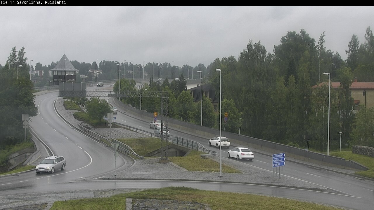 Weather Camera Image Väg 14 Nyslott, Ruislahti, Savonlinna, Etelä-Savo