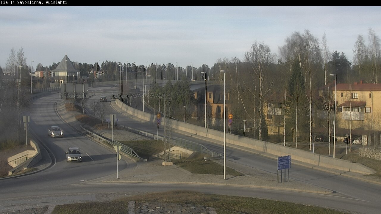 Weather Camera Image Väg 14 Nyslott, Ruislahti, Savonlinna, Etelä-Savo