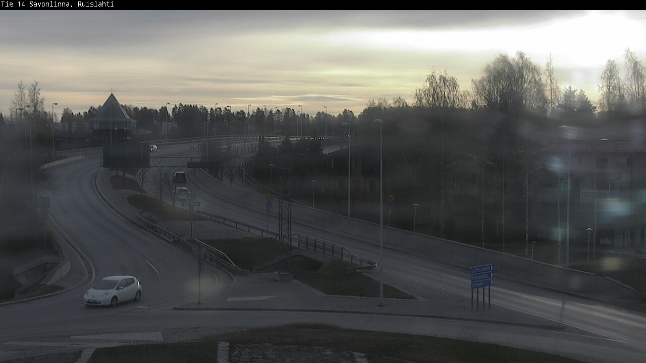 Weather Camera Image Väg 14 Nyslott, Ruislahti, Savonlinna, Etelä-Savo
