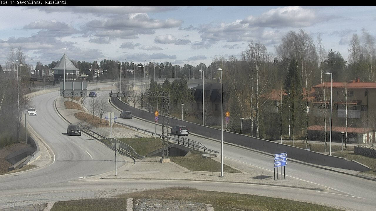 Weather Camera Image Väg 14 Nyslott, Ruislahti, Savonlinna, Etelä-Savo