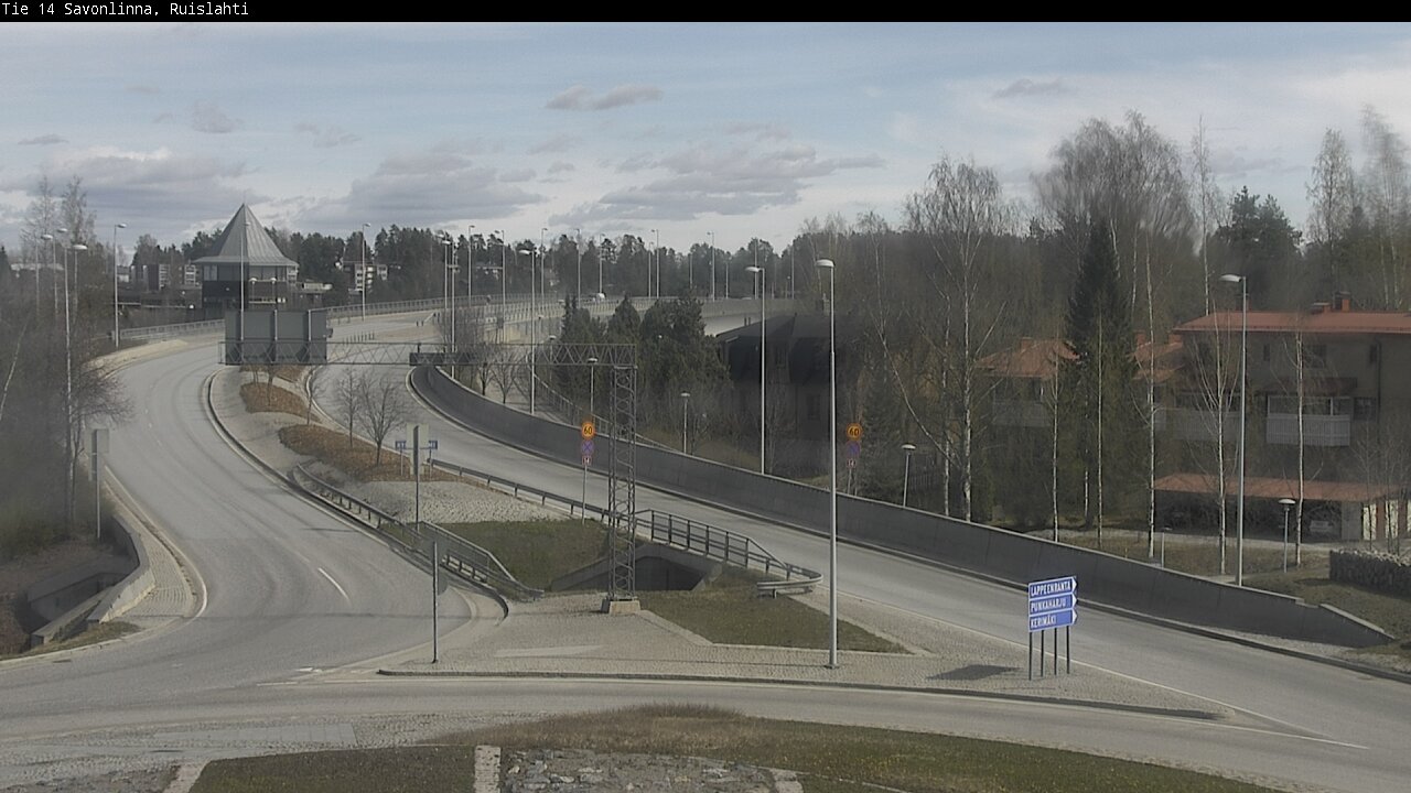 Weather Camera Image Väg 14 Nyslott, Ruislahti, Savonlinna, Etelä-Savo