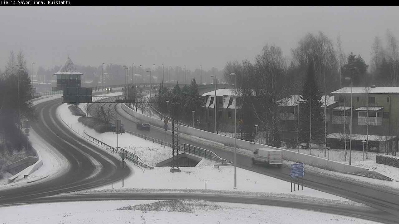 Weather Camera Image Väg 14 Nyslott, Ruislahti, Savonlinna, Etelä-Savo