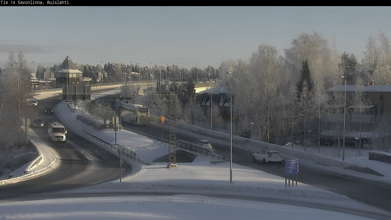 Weather Camera Image Väg 14 Nyslott, Ruislahti, Savonlinna, Etelä-Savo