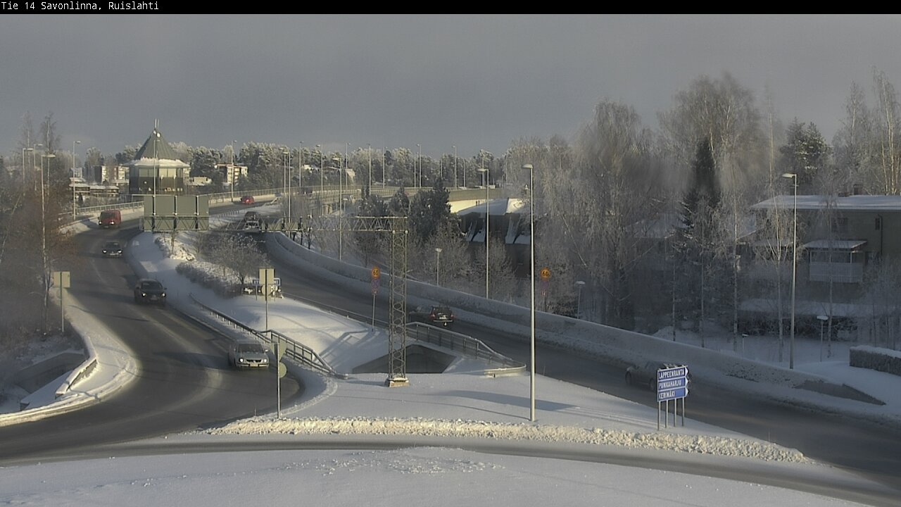 Weather Camera Image Road 14 Savonlinna, Ruislahti, Savonlinna, Etelä-Savo