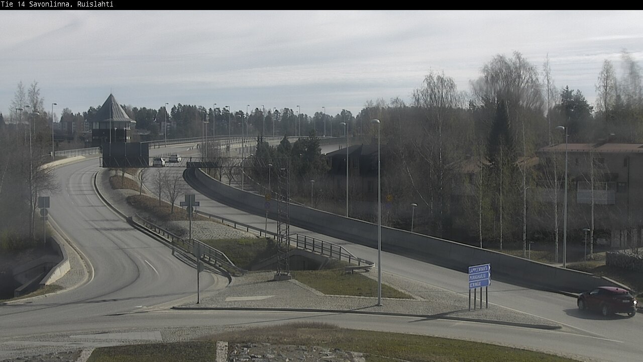 Weather Camera Image Väg 14 Nyslott, Ruislahti, Savonlinna, Etelä-Savo