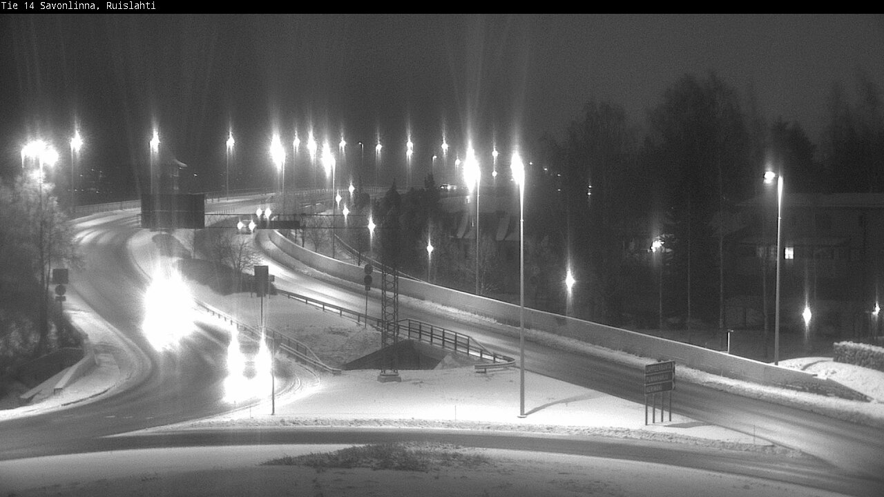 Weather Camera Image Väg 14 Nyslott, Ruislahti, Savonlinna, Etelä-Savo
